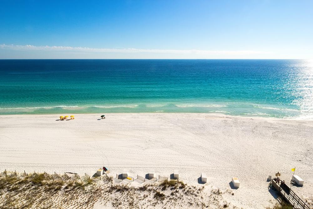 Relax on sugar-white sand at Destin