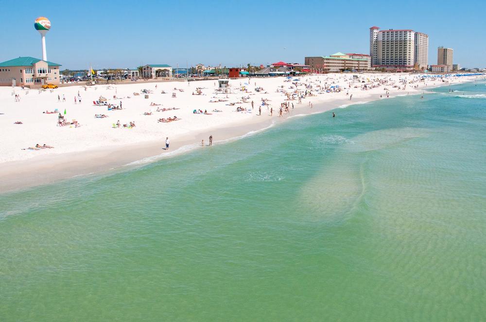 Watch the sunset at Pensacola Beach
