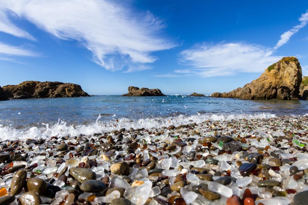 Search for Colorful Sea Glass Treasures at Fort Bragg Glass Beach