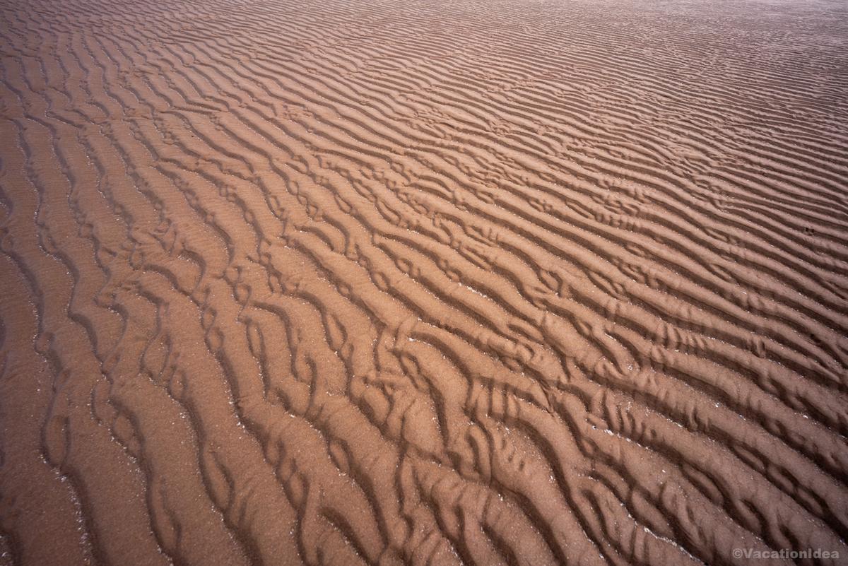 My photo of sandy shore on a windy day