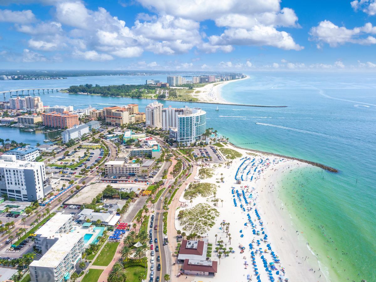 Go parasailing or sunbathe on this popular spot packed with attractions.
