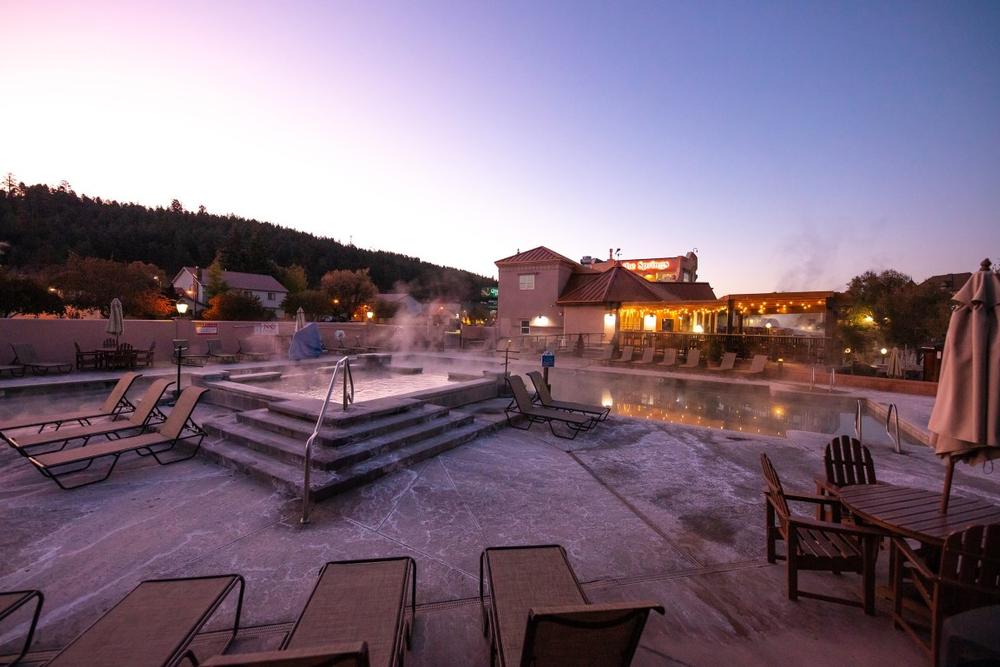 Relax in soothing hot springs and savor luxurious spa treatments for a romantic retreat.
