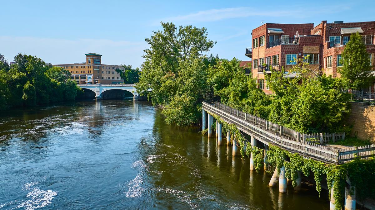Riverside Red-Brick Buildings in South Bend