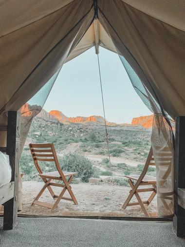 Where can Glamping be enjoyed