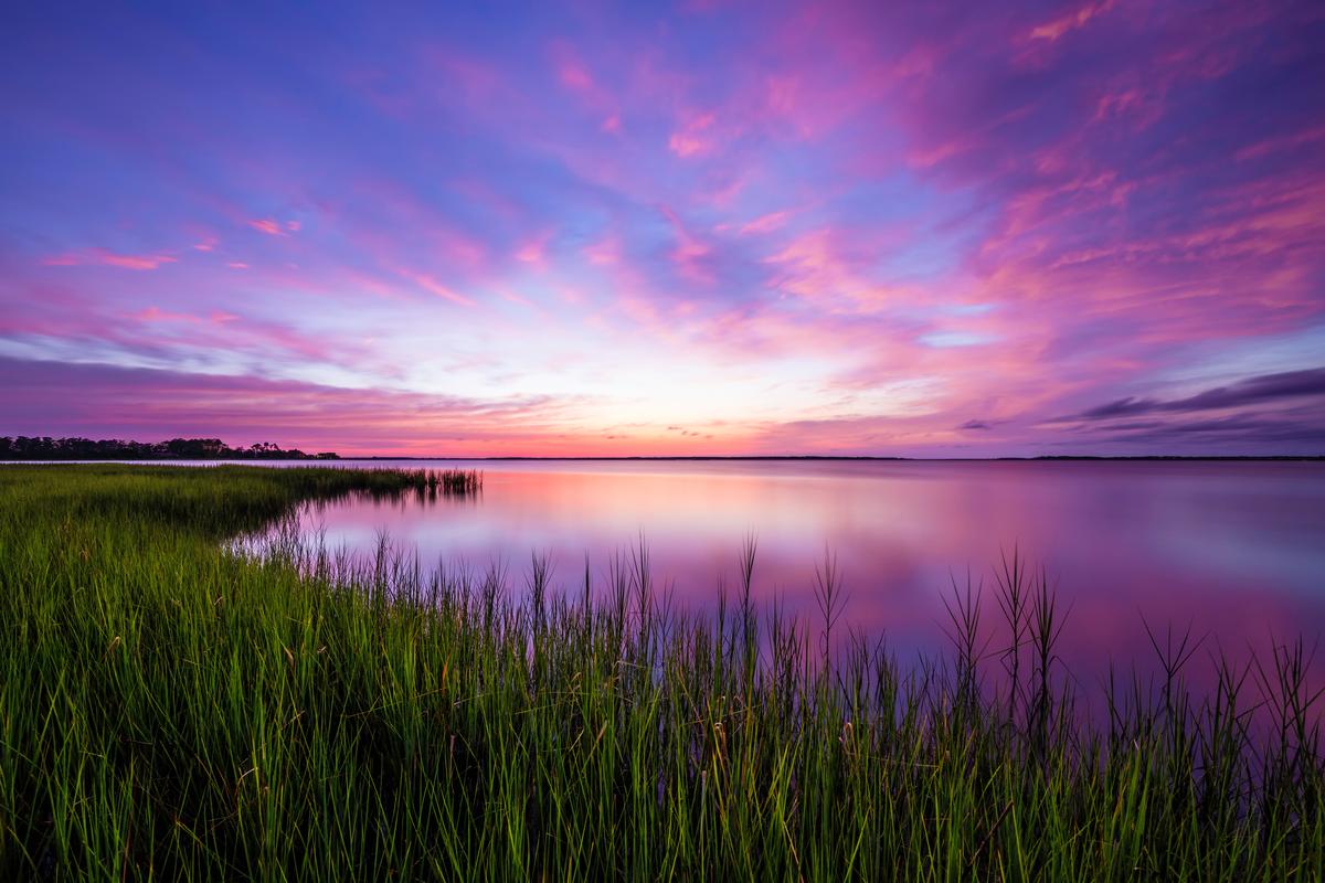 Getting up early to catch the sunrise in Beaufort after jetlag