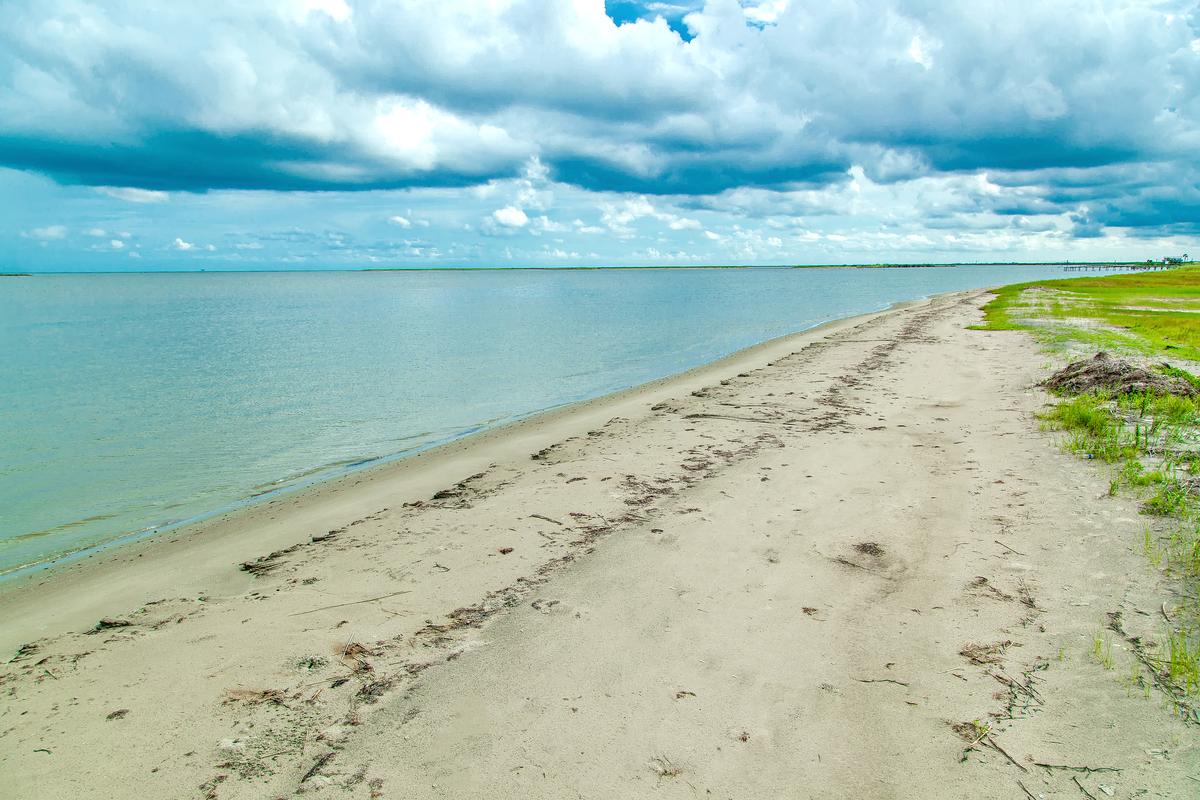 Sandy beach in Louisiana