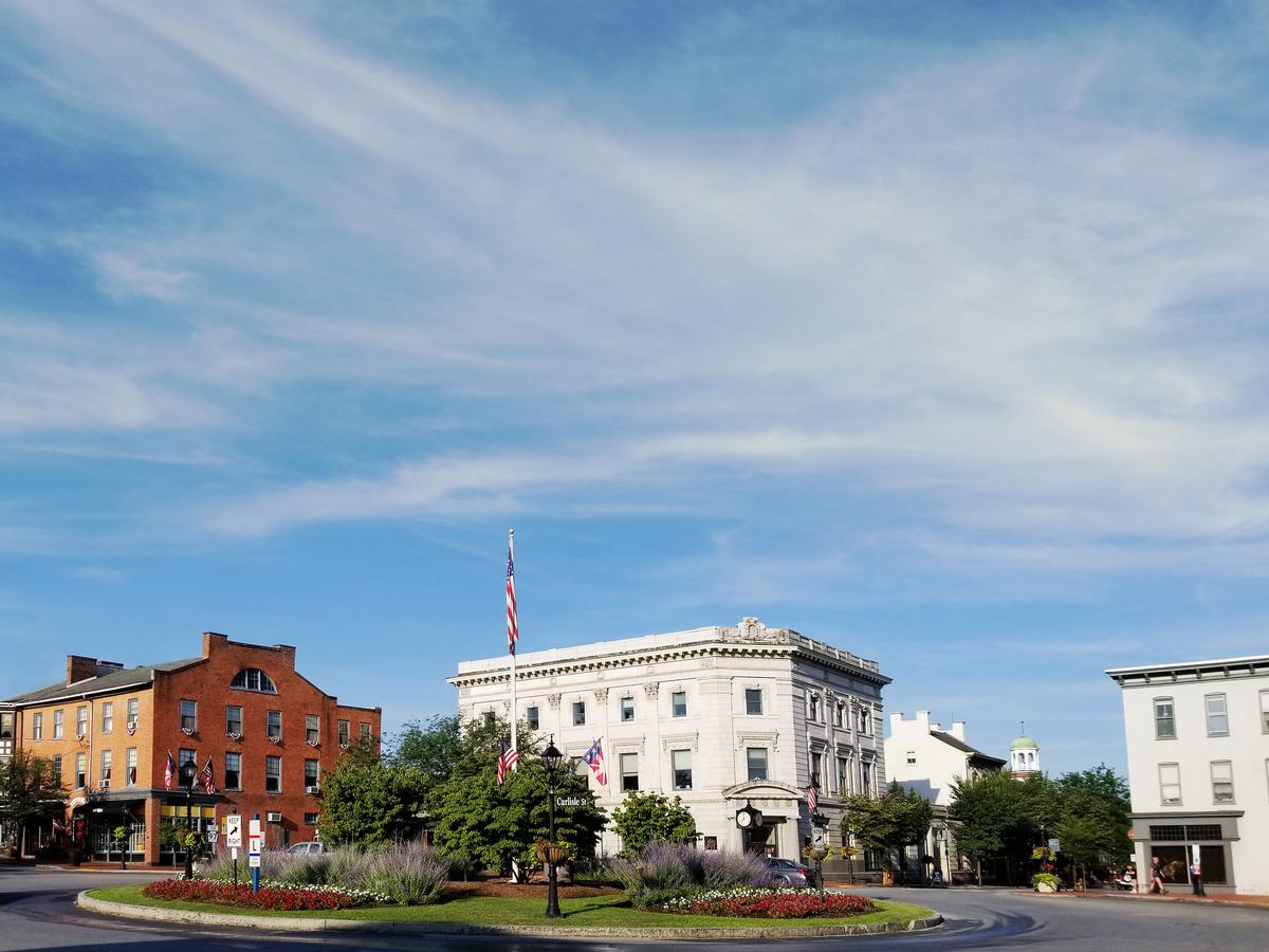 Historic downtown Gettysburg PA