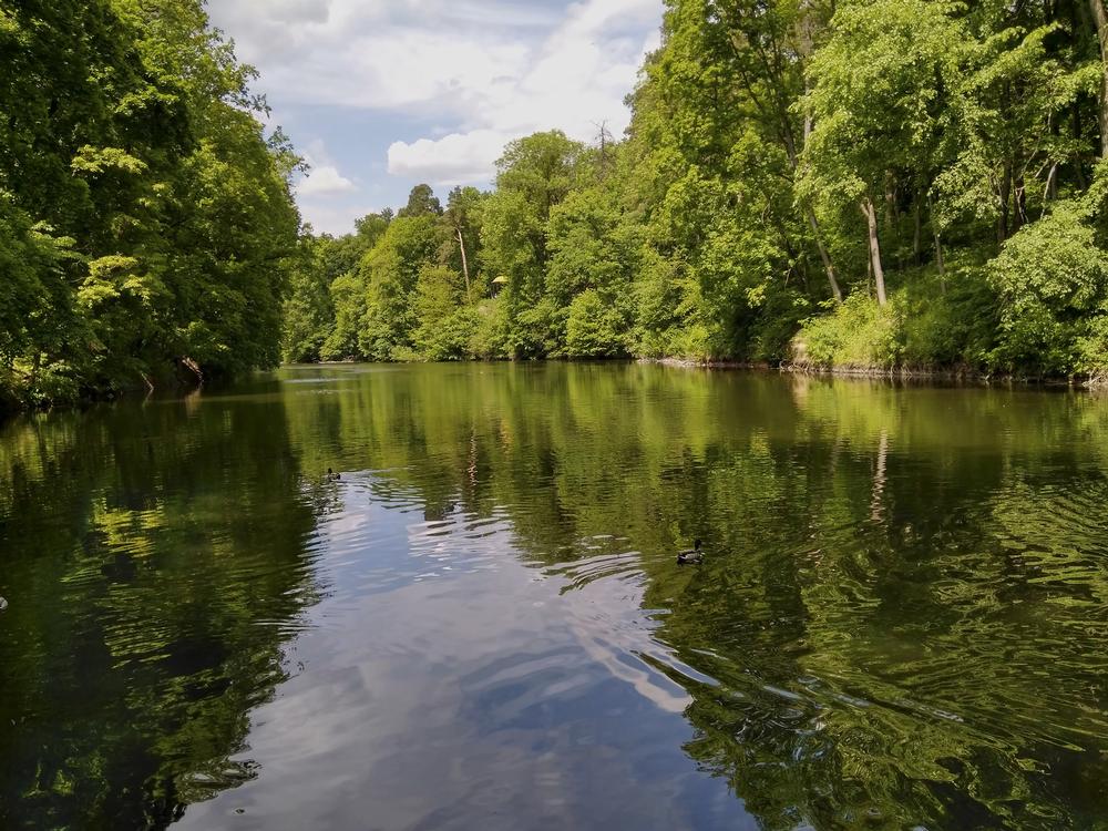 Hike wooded hills or paddle calm waters for a cheap outdoor adventure.