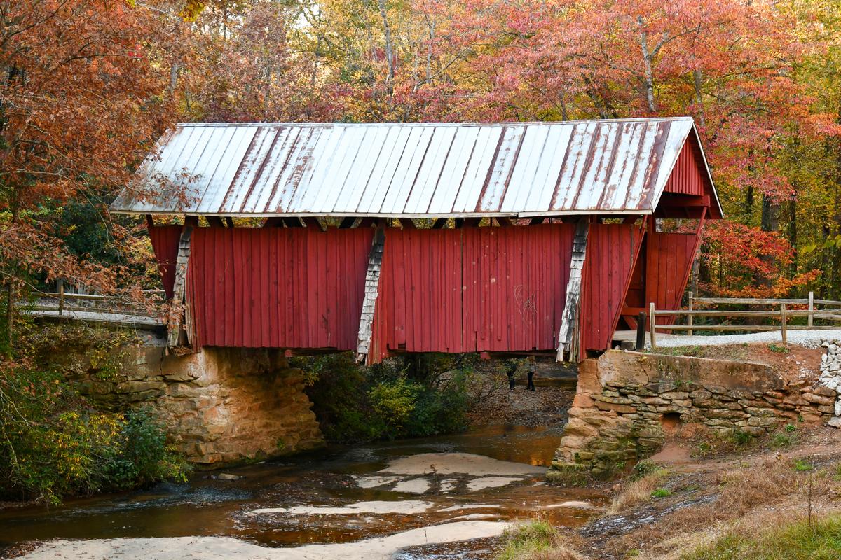 Campbells covered bridge in Greenville, South Carolina