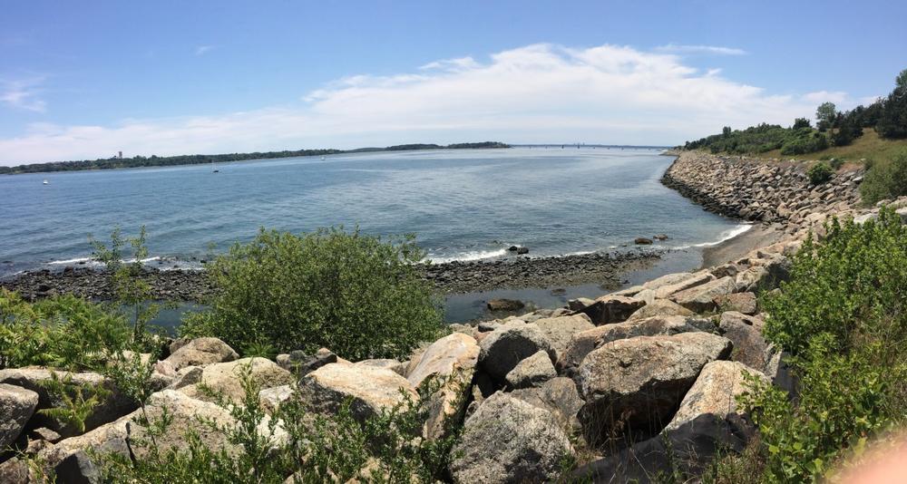 Hike island trails and enjoy skyline views on a cheap harbor day trip.
