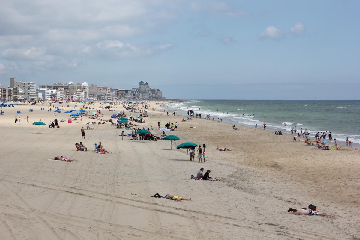Sandy beach Ocean CIty