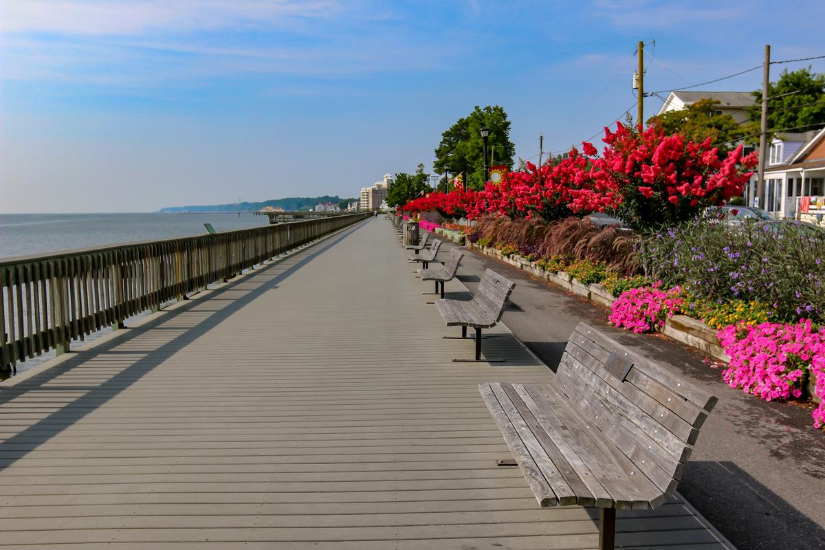 Visit a quaint waterfront town offering charming shops, dining, and scenic bay views.