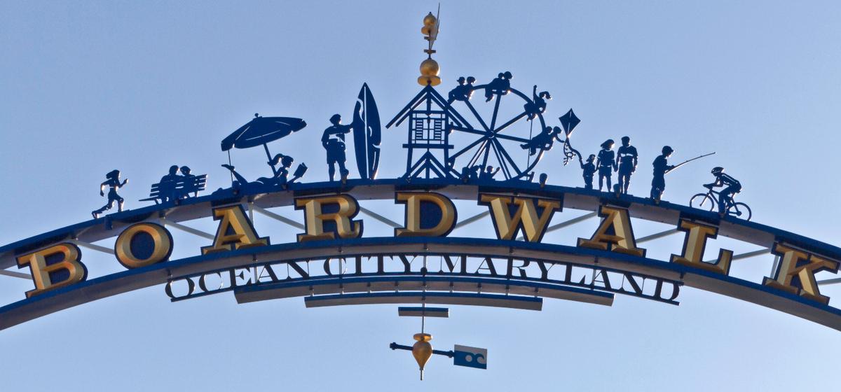 Ocean City, Maryland Boardwalk Sign