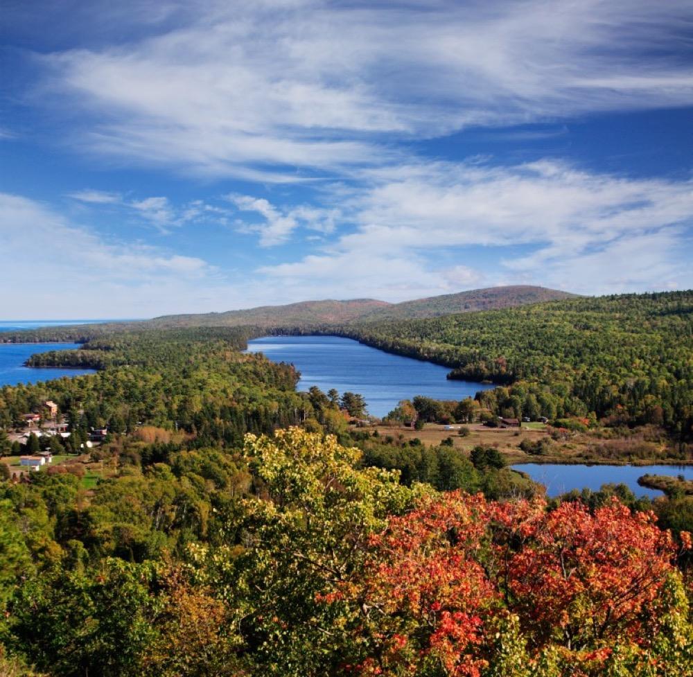 Hike on forested trails in Copper Harbor