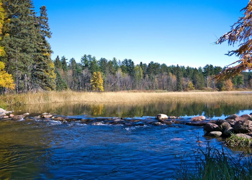 Walk across the Mississippi River’s headwaters or hike scenic forest trails.