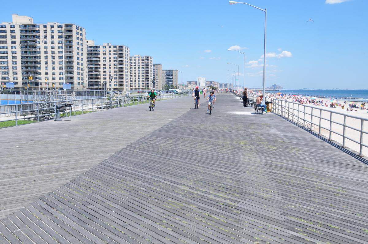 Rockaway Beach, New York in the summer