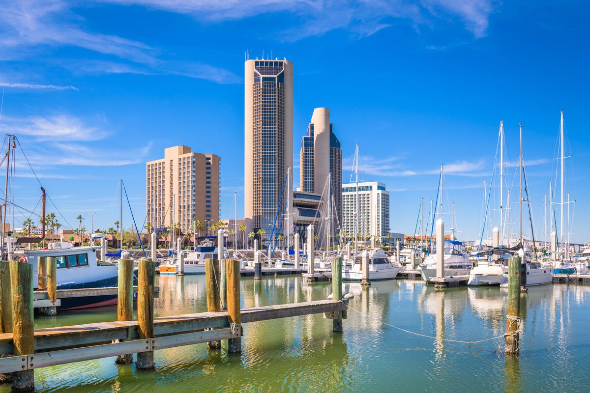 Enjoying a sunny day in Corpus Christi