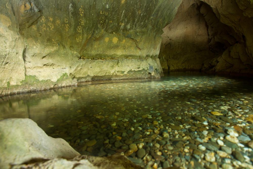 Ride a boat and explore dark tunnels during a quick historic tour.