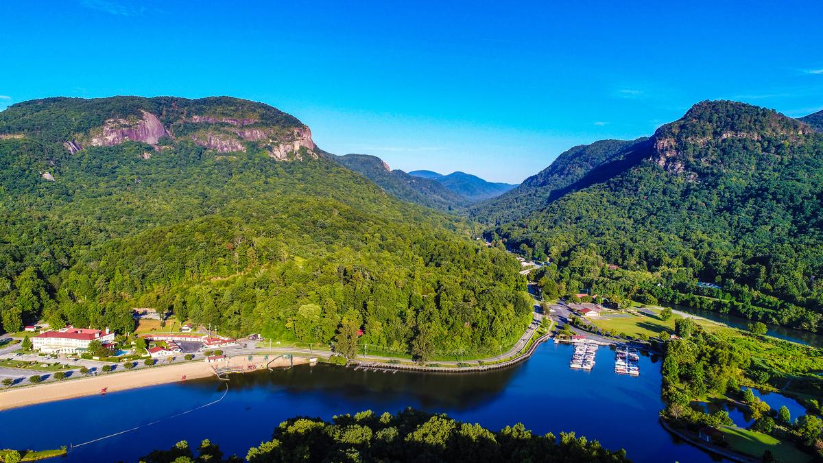 Lake Lure, North Carolina near Chimney Rock State Park