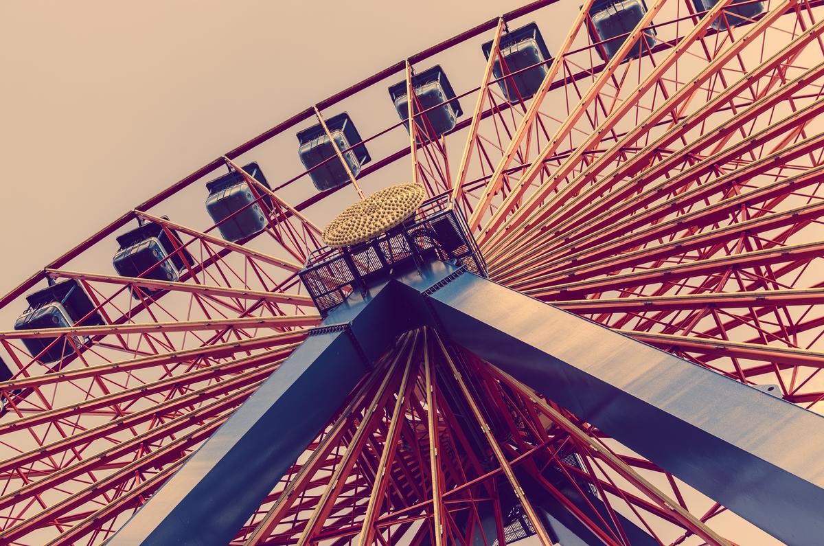 Ride towering coasters and play carnival games on an exciting day with kids.