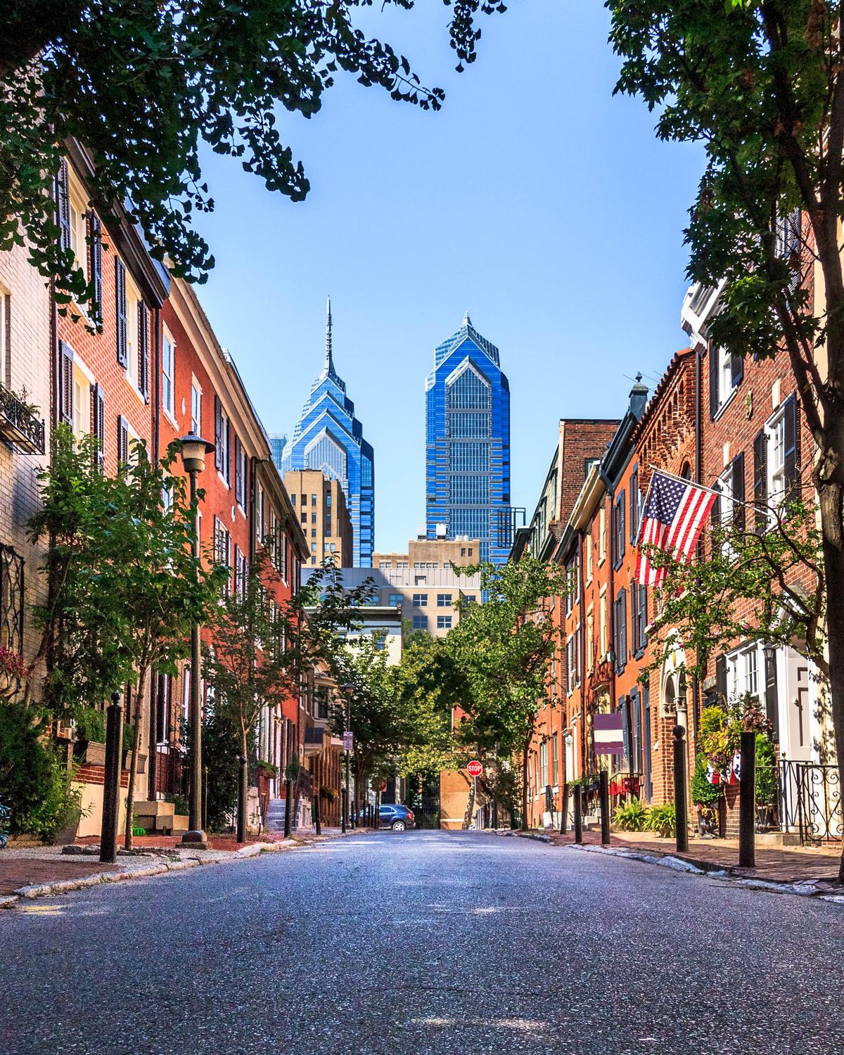 Historic streets of Philadelphia