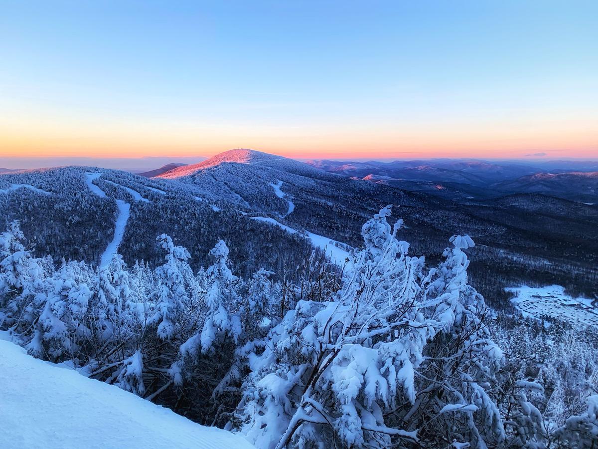 Snowy hills at Killington Ski Resort