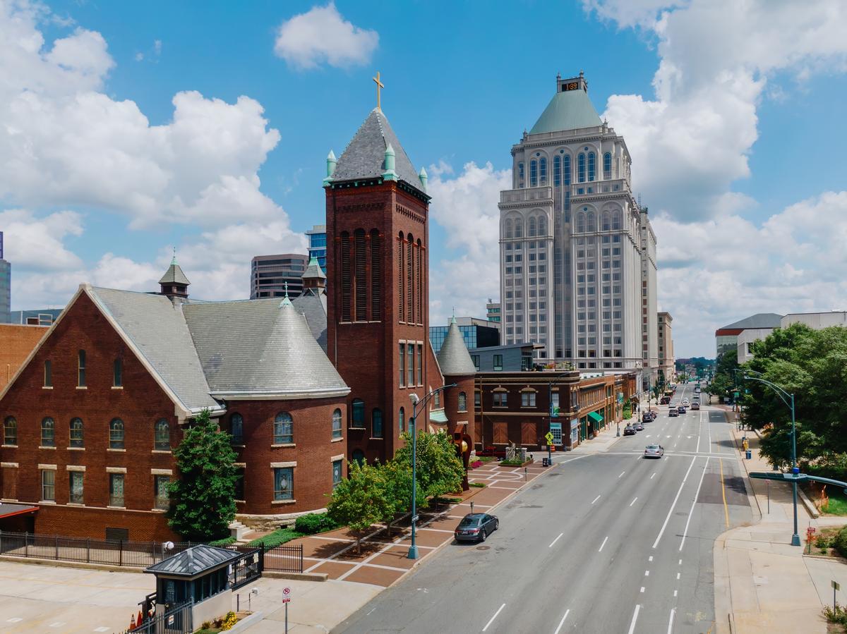 West Market Street in Greensboro