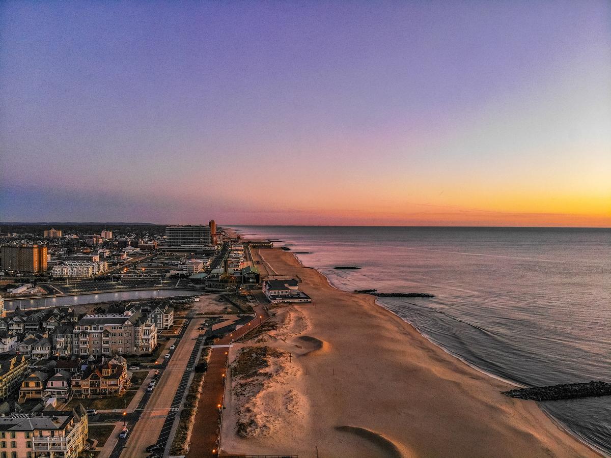 Asbury Park New Jersey Boardwalk Sunrise