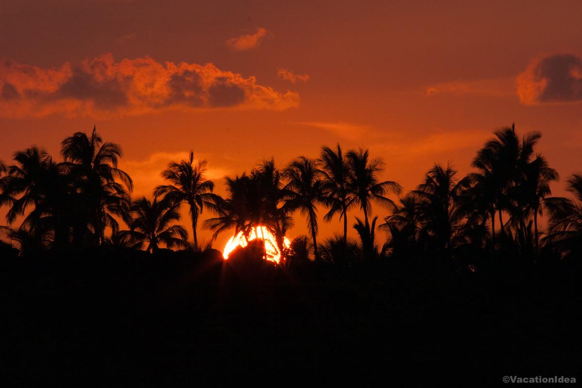 My sunset photo in Kauai in January