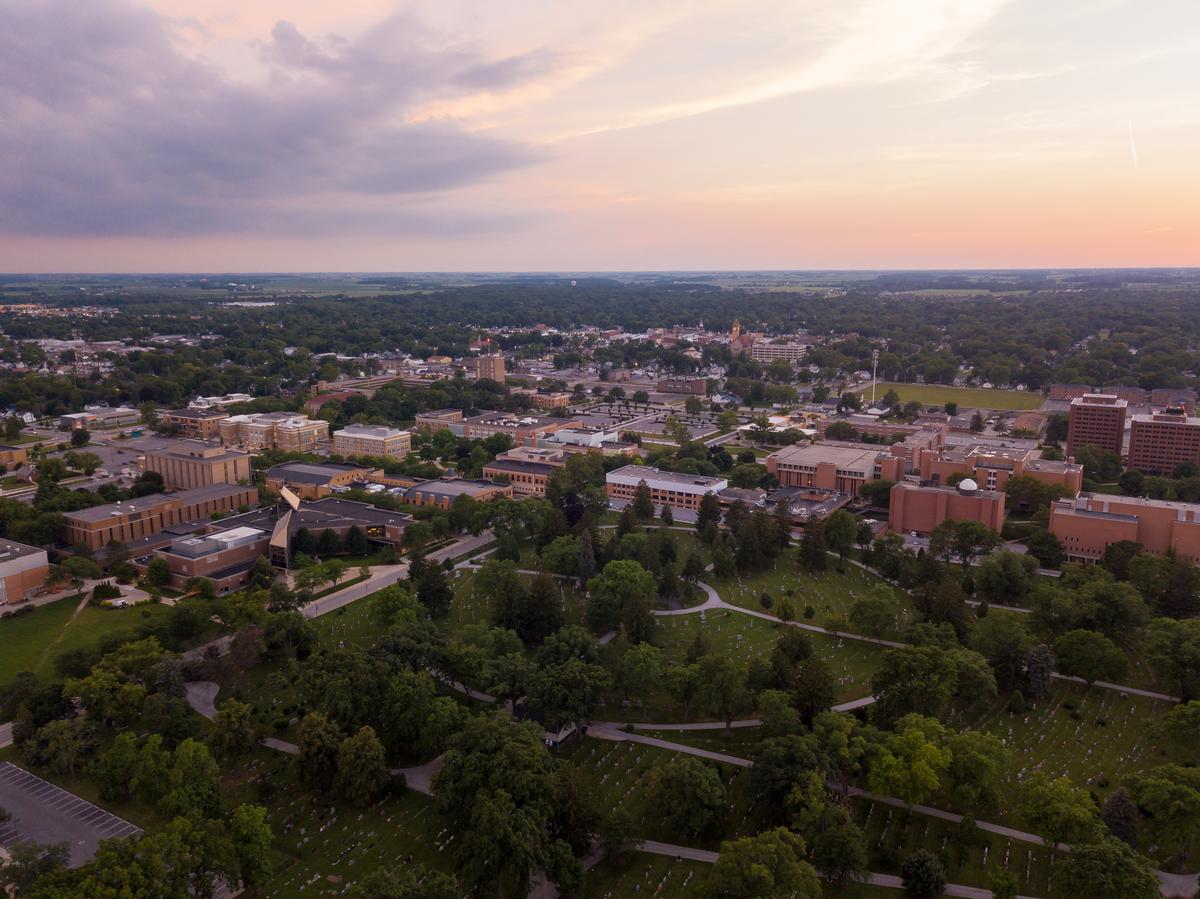 Bowling Green after sunset