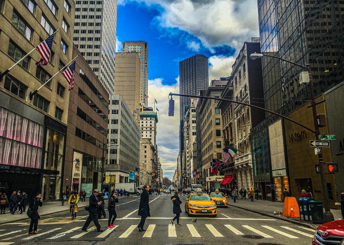 I took this photo on a chilly December morning in NYC with surprisingly little traffic