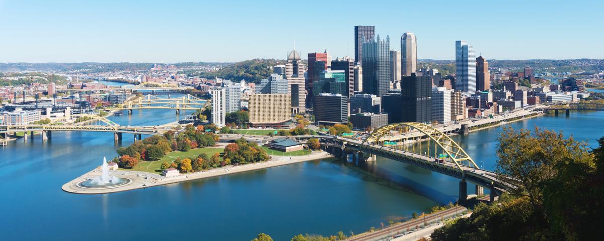 Summer view of Pittsburgh
