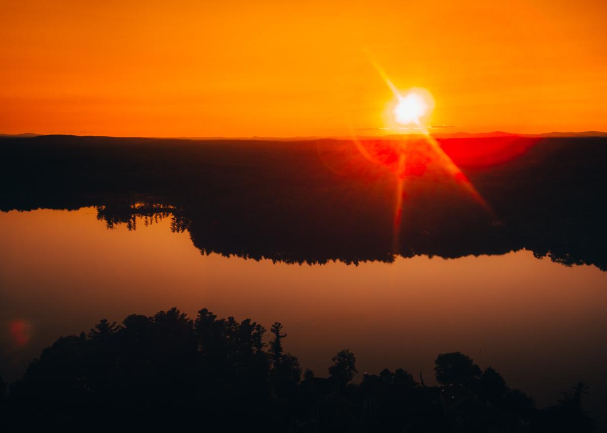 Sunset over Canobie Lake