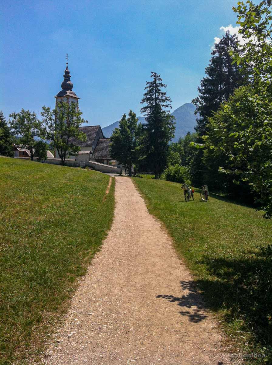 We enjoyed biking around Lake Bohinj when I took this photo