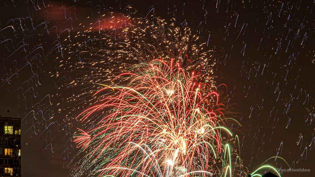 I took this photo while we were admiring the fireworks at New Year's in NYC