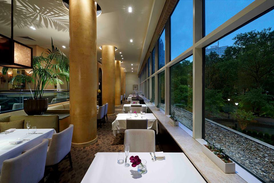 Savor refined flavors and admire park views on a romantic weekend outing.