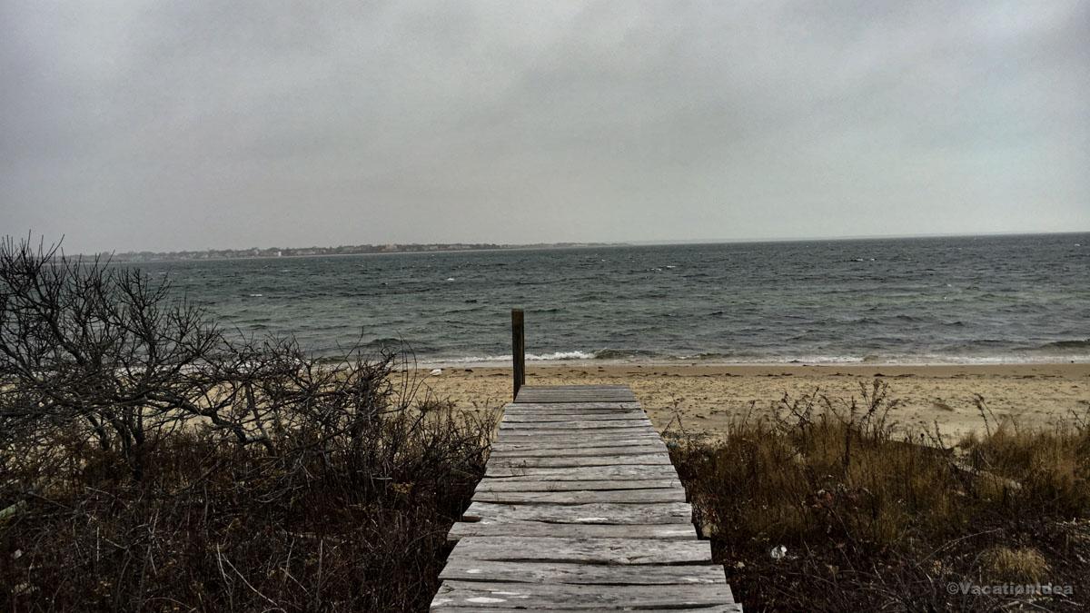 My photo on the sandy beach during our family trip