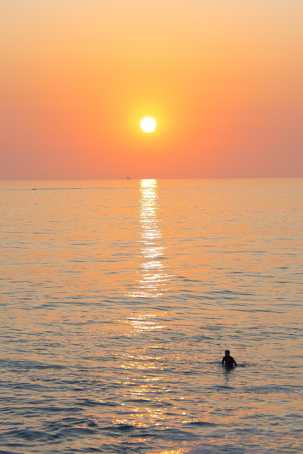 Surfer in San Clemente