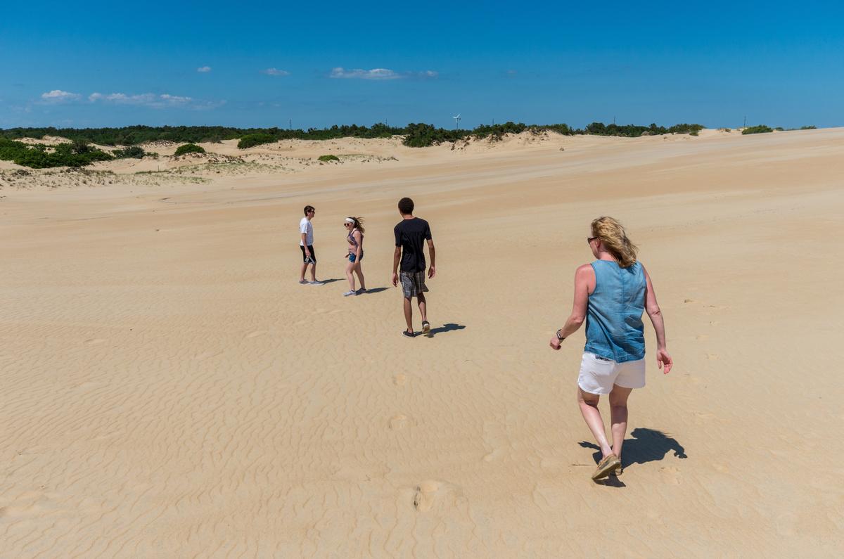 I loved walking on the dunes at Jockey ridge Outer Banks