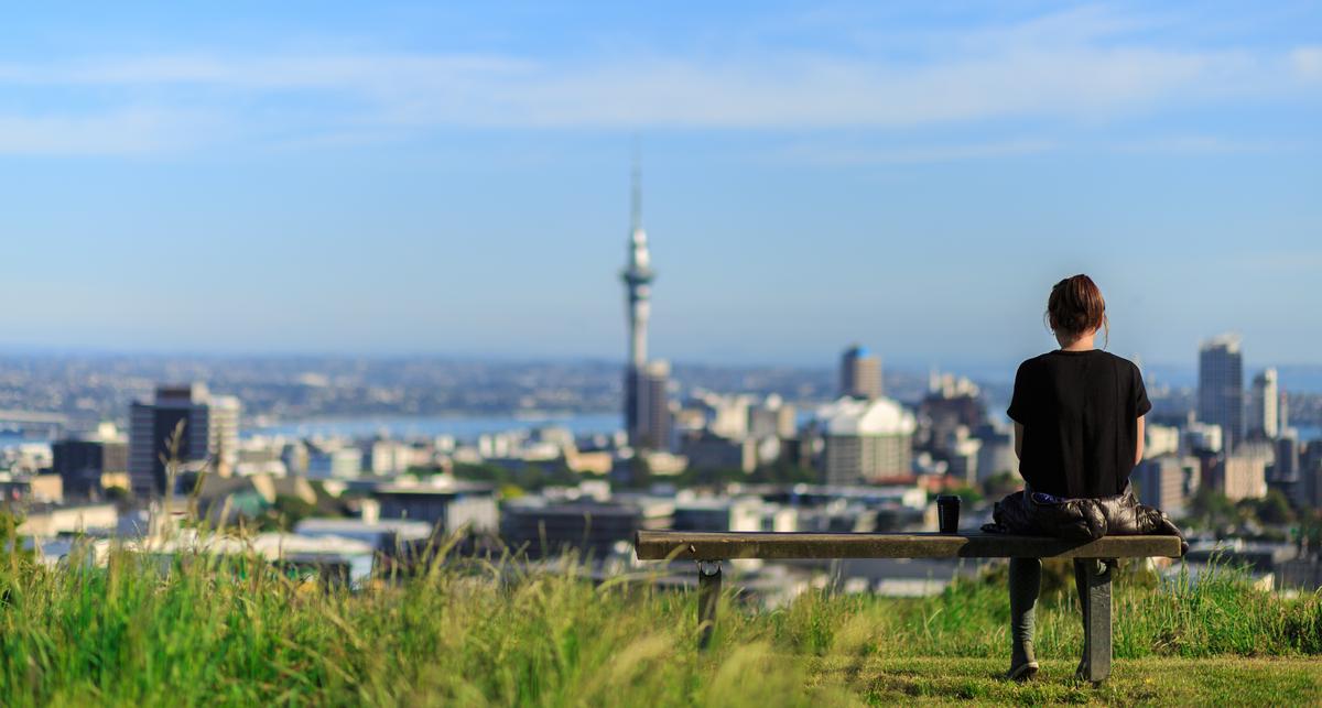 Morning views of Auckland city