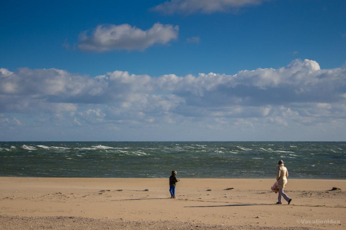 My photo of sandy Virginia beach in November