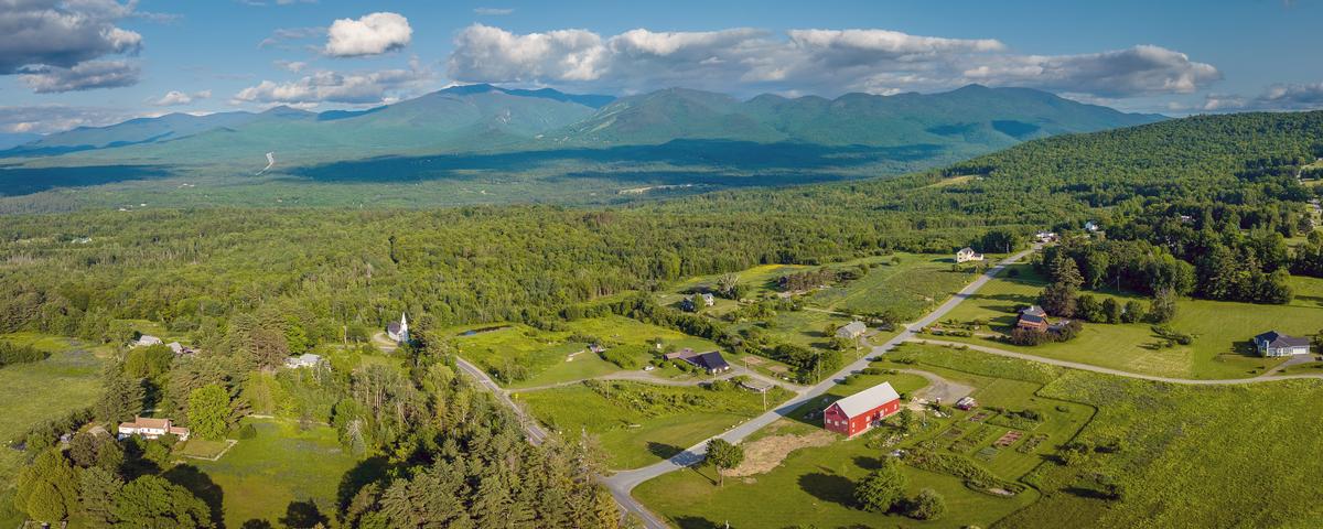 White Mountains of NH during summer