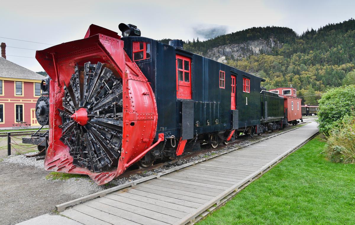 Old snow blower train at Skagway