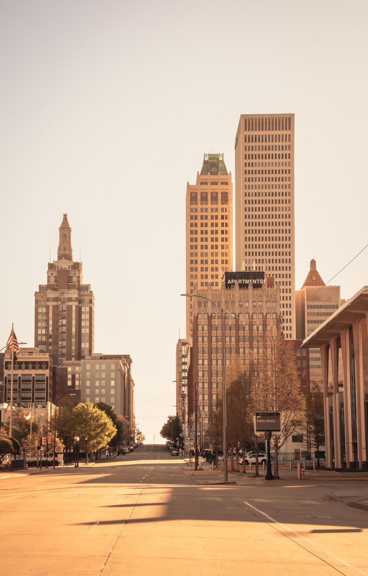 Tulsa street downtown