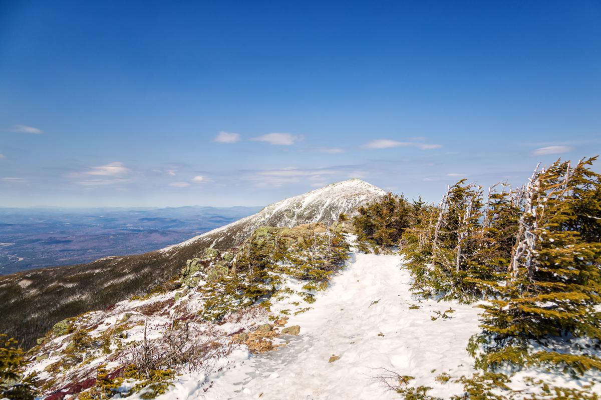 Franconia Ridge Trail in the White Mountains, New Hampshire