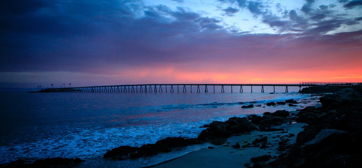 Pier at sunset