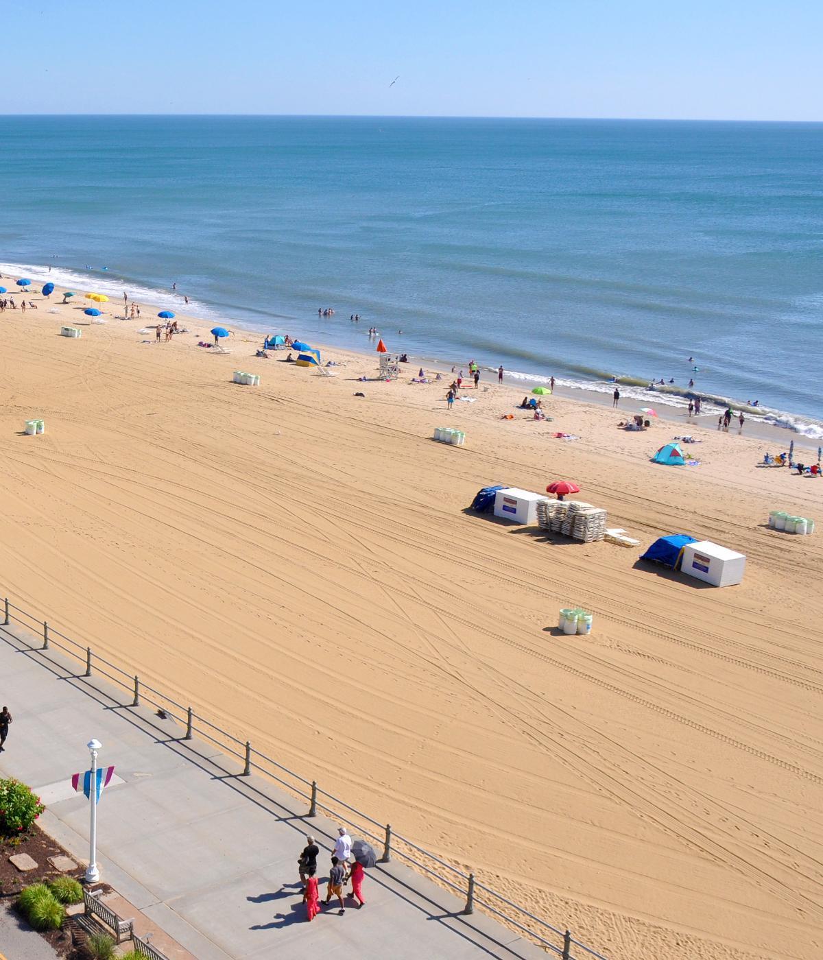 Virginia Beach is popular in the summer so weekday visits are best