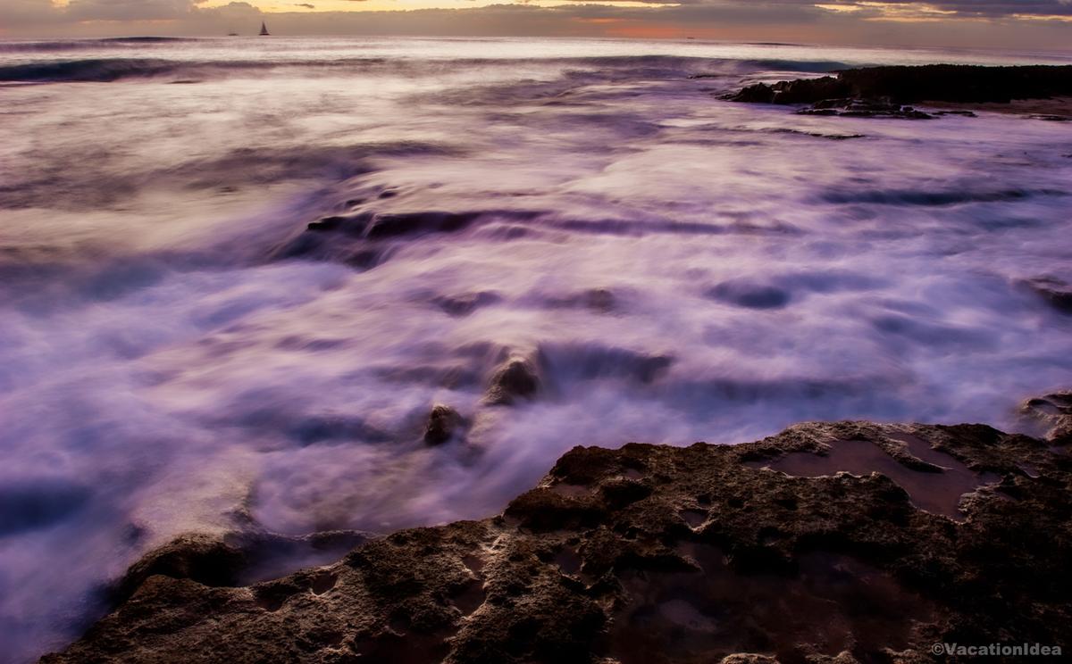 My photo of a rocky Maine coastline