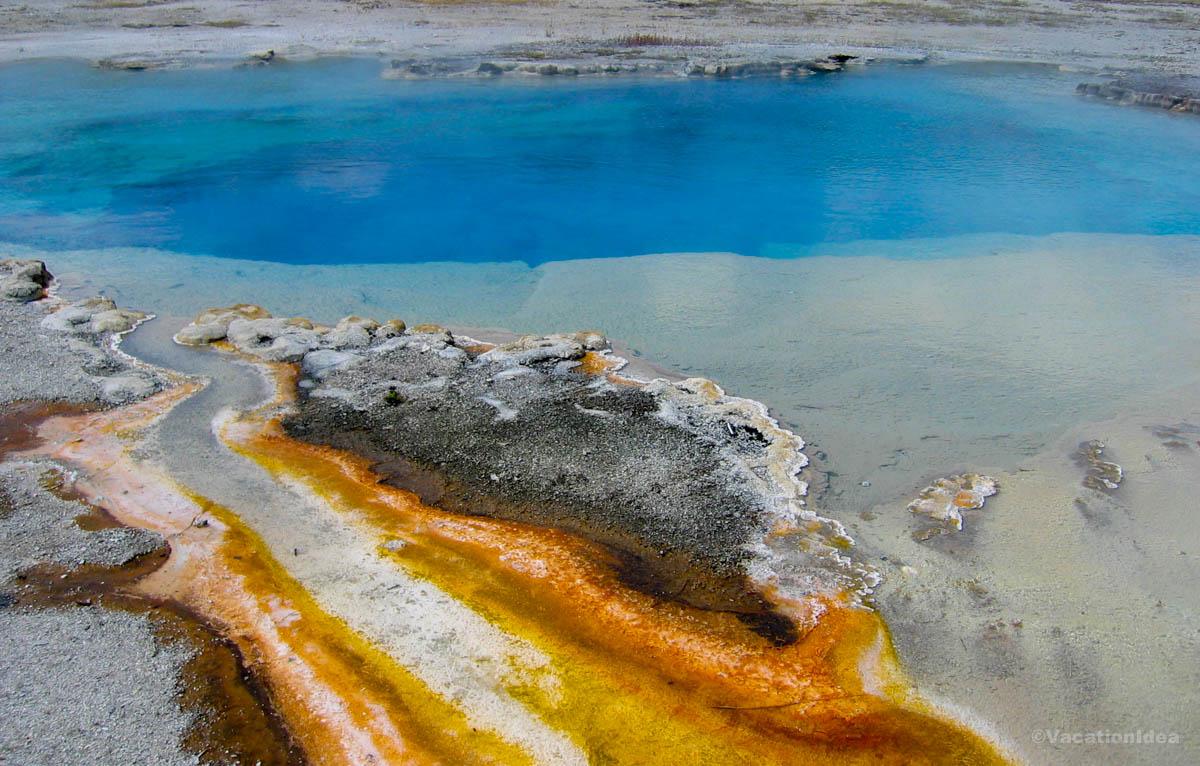 I took this photo in Yellowstone while we followed marked trails through all the different features.