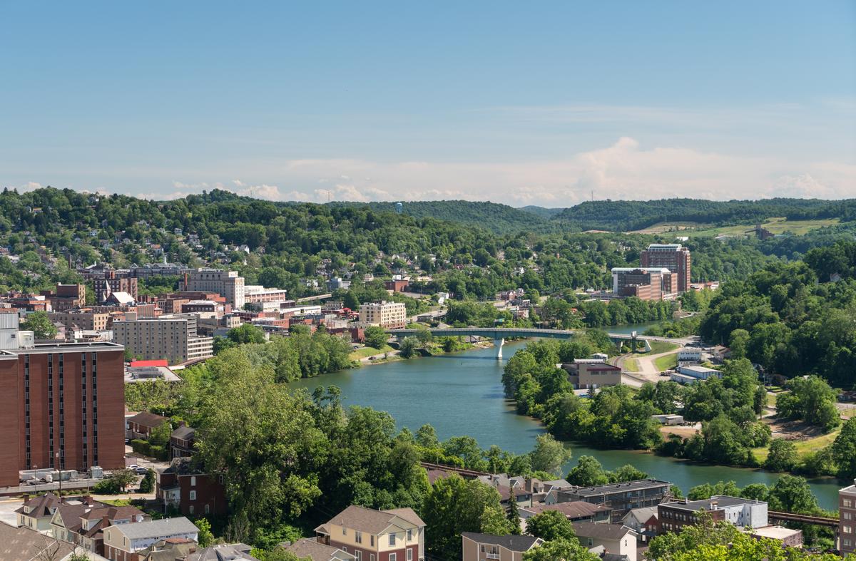 Walk along the Mon River and enjoy campus sights on an affordable college town getaway.